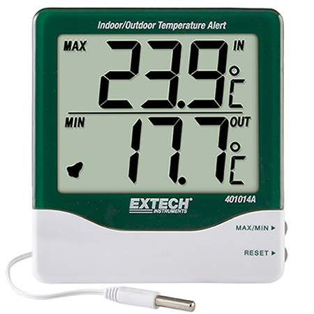 Extech 401014A Big Digit Indoor/Outdoor Temperature Alert เครื่องวัดอุณหภูมิ - คลิกที่นี่เพื่อดูรูปภาพใหญ่