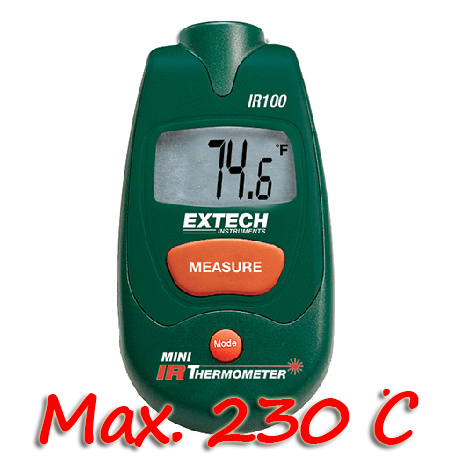 Extech IR100 เครื่องวัดอุณหภูมิอินฟราเรด Mini InfraRed Thermometer - คลิกที่นี่เพื่อดูรูปภาพใหญ่
