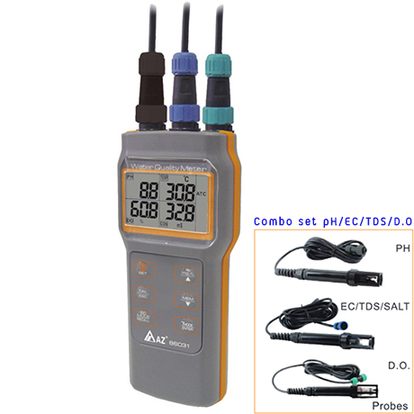 เครื่องวัด pH EC TDS Salinity DO Meter และอุณหภูมิ รุ่น 86031 - คลิกที่นี่เพื่อดูรูปภาพใหญ่