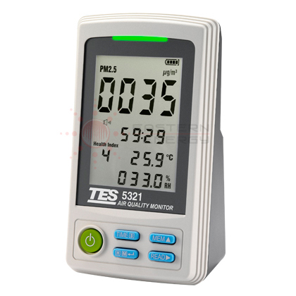 เครื่องวัดฝุ่นในอากาศ Particle Counter PM2.5 Air Quality Monitor รุ่น TES-5321 - คลิกที่นี่เพื่อดูรูปภาพใหญ่
