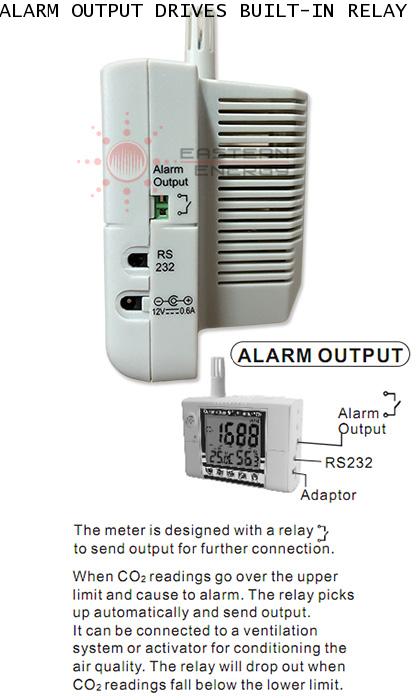 เครื่องวัดก๊าซ CO2 Meter พร้อม Alarm Output Relay, Accuracy ±30ppm รุ่น 77232 - คลิกที่นี่เพื่อดูรูปภาพใหญ่