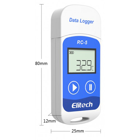 Elitech RC-5 เครื่องบันทึกข้อมูลอุณหภูมิ USB Temperature Data Logger - คลิกที่นี่เพื่อดูรูปภาพใหญ่