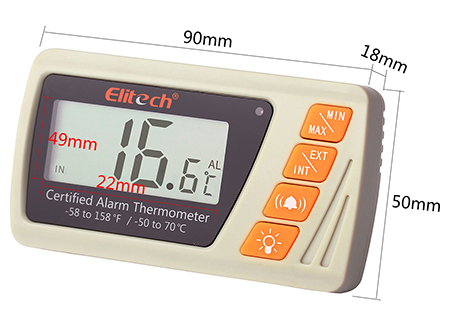 เครื่องวัดอุณหภูมิ Thermometer with External Probe รุ่น Elitech VT-10 - คลิกที่นี่เพื่อดูรูปภาพใหญ่