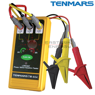 Tenmars TM-604 เครื่องวัดลำดับเฟสไฟฟ้า 3 เฟส - คลิกที่นี่เพื่อดูรูปภาพใหญ่