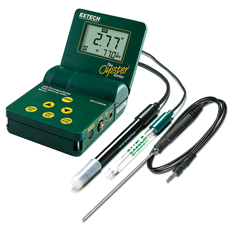 Extech 341350A-P: Oyster™ Series pH/Conductivity/TDS/ORP/Salinity Meter - คลิกที่นี่เพื่อดูรูปภาพใหญ่