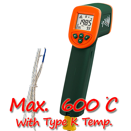 Extech IR267 เครื่องวัดอุณหภูมิอินฟราเรด Mini InfraRed Thermometer with Type K - คลิกที่นี่เพื่อดูรูปภาพใหญ่