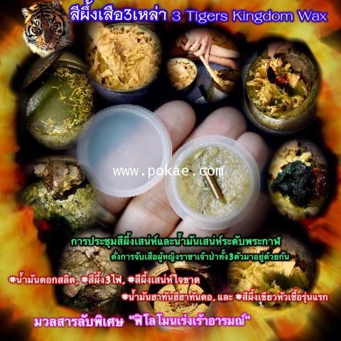 3 Tigers Kingdom Wax by Phra Arjarn O, Phetchabun. - คลิกที่นี่เพื่อดูรูปภาพใหญ่