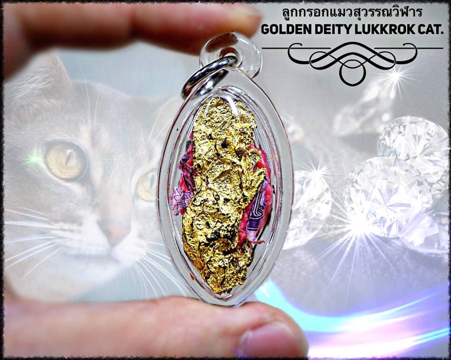 Golden Deity Lukkrok Cat by Phra Arjarn O, Phetchabun. - คลิกที่นี่เพื่อดูรูปภาพใหญ่