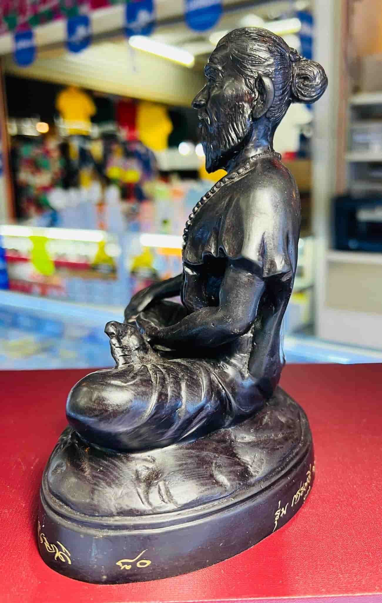 Jīvaka (ฺBucha size,black coated) by LP.Key Wat Sri Lamyong, Surin. - คลิกที่นี่เพื่อดูรูปภาพใหญ่