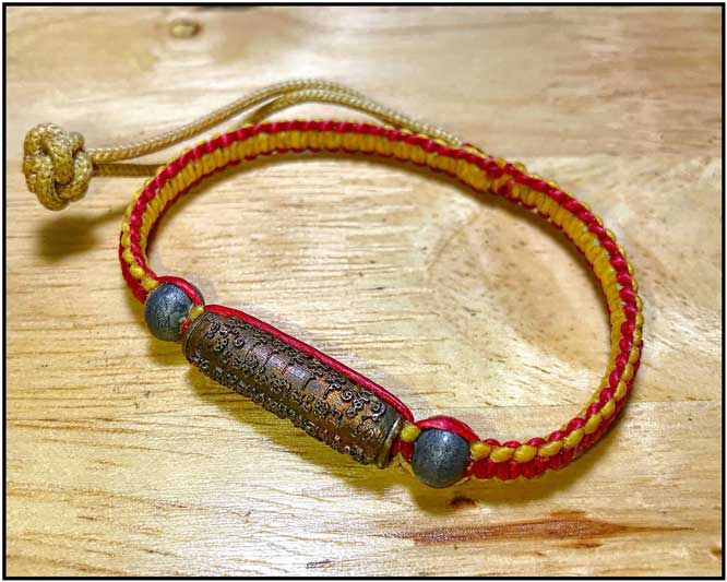 Sanae Jaikard Takrud (Version: Mini Nano) with beautiful rope bracelet by Phra Arjarn O, Phetchabun. - คลิกที่นี่เพื่อดูรูปภาพใหญ่