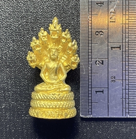 Phra Nak Prok (Big size, Gold plated) by LP.Key, Wat Sri Lumyong, Surin province. - คลิกที่นี่เพื่อดูรูปภาพใหญ่