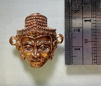 Wessuwan Teacher Mask (Copper) by Arjarn Pien Hat Ya Non, Kao Aor. - คลิกที่นี่เพื่อดูรูปภาพใหญ่