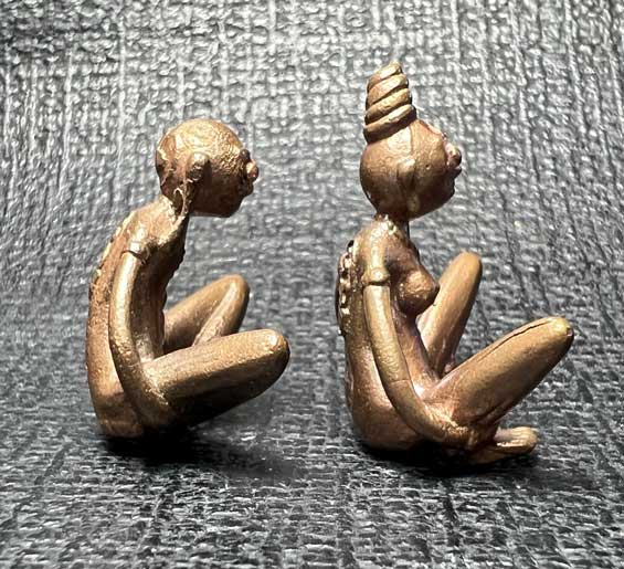 I-Pher and E-Pher (Sacred Bronze, Small Size) by Arjarn Jiam Mon Raman Charming Mantra. - คลิกที่นี่เพื่อดูรูปภาพใหญ่