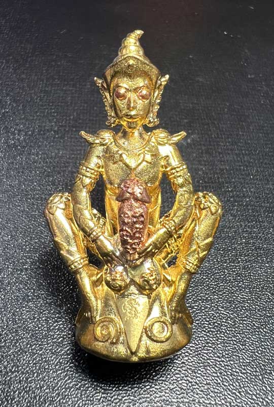 Phaya Ngang Yan-Ta-Bet (Magic Brass, 2 inches) by Arjarn Jiam, Mon Raman Charming Mantra. - คลิกที่นี่เพื่อดูรูปภาพใหญ่