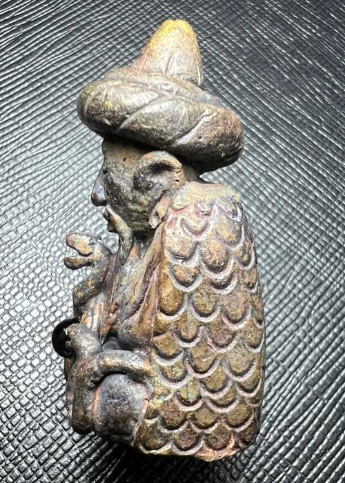 The Black Naga Guru (Bronze material) by Arjarn Inkaew, Dong Phaya Tham Institution. - คลิกที่นี่เพื่อดูรูปภาพใหญ่