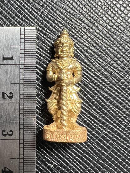 Evil Vanquisher Thao Wessuwan (brass material) by Arjarn Pien Hatthayanon, Khao Aor. - คลิกที่นี่เพื่อดูรูปภาพใหญ่