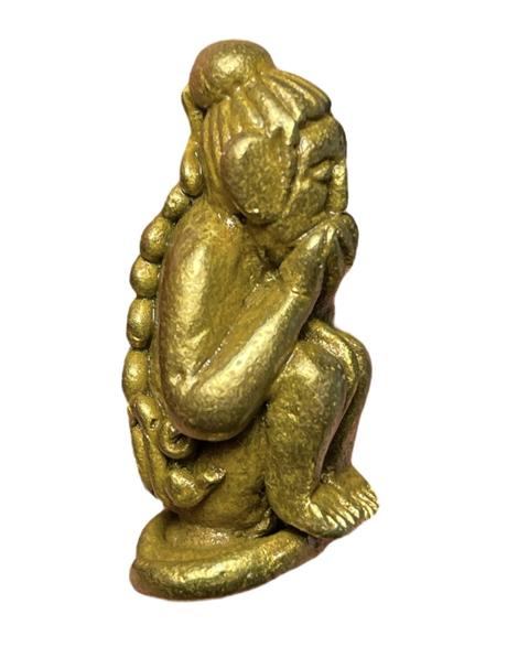 Eating Placenta Kuman Thong (Serie: Wai Kru 65, Brass) by Arjarn Pien Hatthayanon, Khao Aor. - คลิกที่นี่เพื่อดูรูปภาพใหญ่