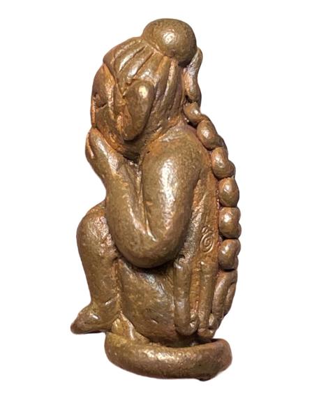 Eating Placenta Kuman Thong (Serie: Wai Kru 65, Copper) by Arjarn Pien Hatthayanon, Khao Aor. - คลิกที่นี่เพื่อดูรูปภาพใหญ่