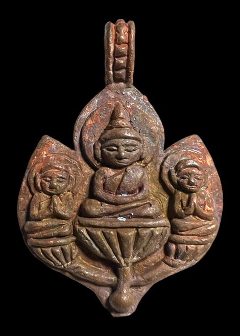 Phra Yod Khunphon (Breadfruit Leaf Shape, 1st batch) by Arjarn Pien Hatthayanon, Khao Aor - คลิกที่นี่เพื่อดูรูปภาพใหญ่