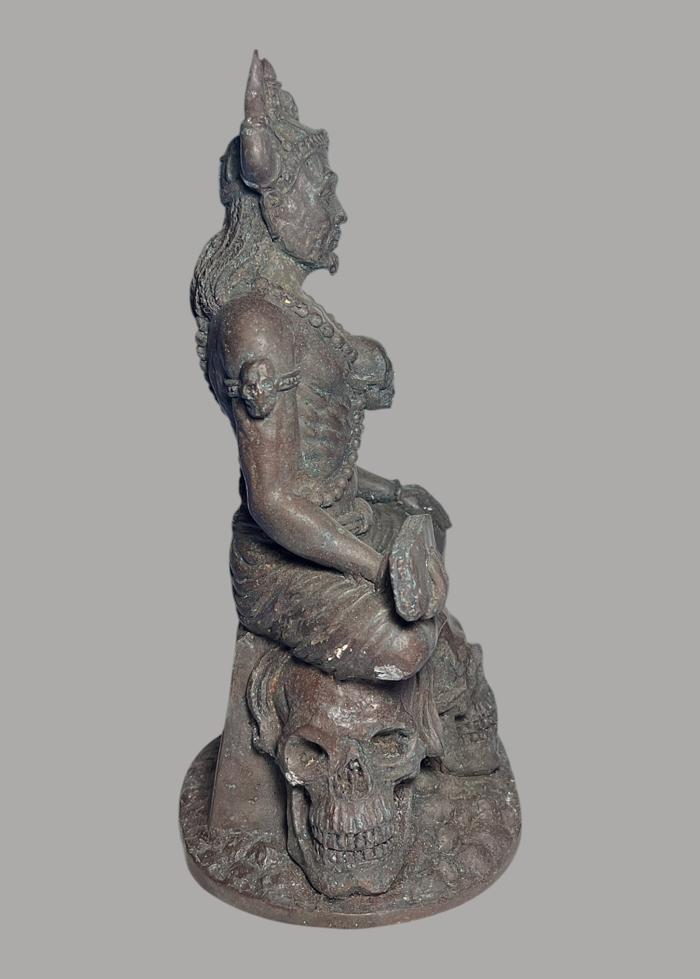 Lord Yama (altar statue,vintage rust patina) by Arjarn Pien Hatthayanon, Khao Aor. - คลิกที่นี่เพื่อดูรูปภาพใหญ่