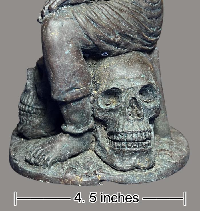 Lord Yama (altar statue,vintage rust patina) by Arjarn Pien Hatthayanon, Khao Aor. - คลิกที่นี่เพื่อดูรูปภาพใหญ่