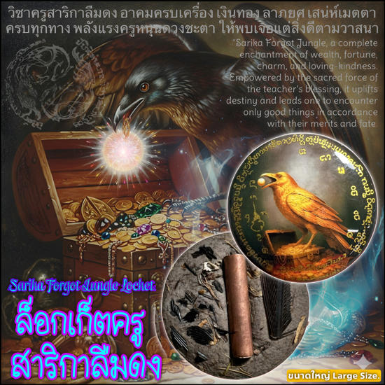 ล็อกเก็ตครูสาริกาลืมดง (ขนาดใหญ่) อาจารย์อินทร์แก้ว, สำนักดงพญาธรรม - คลิกที่นี่เพื่อดูรูปภาพใหญ่