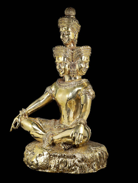 พระสทาศิวะปัญจมุขี (เนื้อชนวนขอมพันปี,ขัดเงา) อาจารย์องอาจ สีงาม - คลิกที่นี่เพื่อดูรูปภาพใหญ่