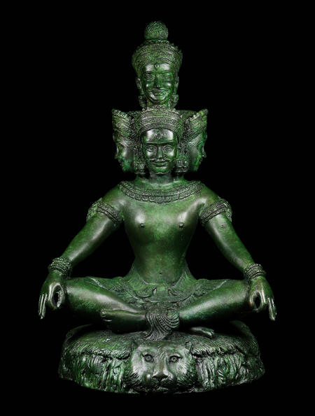 พระสทาศิวะปัญจมุขี (เนื้อชนวนขอมพันปี,รมเขียว) อาจารย์องอาจ สีงาม - คลิกที่นี่เพื่อดูรูปภาพใหญ่