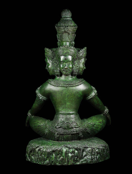 พระสทาศิวะปัญจมุขี (เนื้อชนวนขอมพันปี,รมเขียว) อาจารย์องอาจ สีงาม - คลิกที่นี่เพื่อดูรูปภาพใหญ่