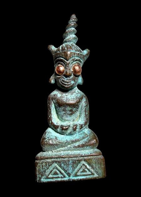 พญางั่งมหามนตราจันทร์เสี้ยว (พิมพ์เล็ก, เนื้อกำไลสำริด) อาจารย์องอาจ สีงาม - คลิกที่นี่เพื่อดูรูปภาพใหญ่