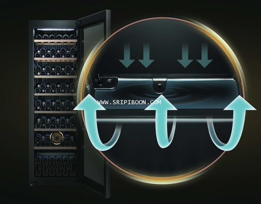 ตู้แช่ไวน์ HAIER ไฮเออร์ JC360 กระจก Low E 3 ชั้น บรรจได้ 171 ขวด ส่ง