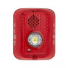 SYSTEMSENSOR P2GRLED 2 Wire Horn/Strobe, Selectable Candela, Wall, Red, Compact