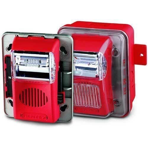 GENTEX รุ่น WGEC24-75WR 24V Weatherproof Horn Strobe - Red - คลิกที่นี่เพื่อดูรูปภาพใหญ่