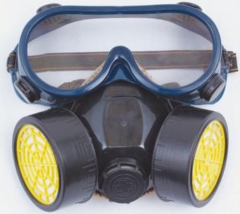 Half Mask Twin Respirator With Chemical Safety Goggle. ,YAMADA - คลิกที่นี่เพื่อดูรูปภาพใหญ่