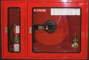 ตู้ร่วมสายส่งน้ำดับเพลิงกับถังดับเพลิง (Hose Reel and Fire Extingquisher Combine Cabinet) - คลิกที่นี่เพื่อดูรูปภาพใหญ่
