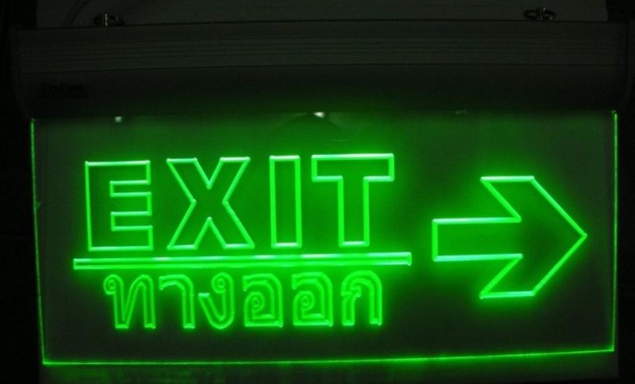 LED lamp Exit Sign Emergency Light  2-side, 2-hour : F6 model - คลิกที่นี่เพื่อดูรูปภาพใหญ่