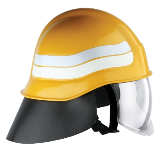 หมวกพนักงานดับเพลิงสีเหลือง รุ่น Compacta ยี่ห้อ PAB มาตรฐาน EN - คลิกที่นี่เพื่อดูรูปภาพใหญ่