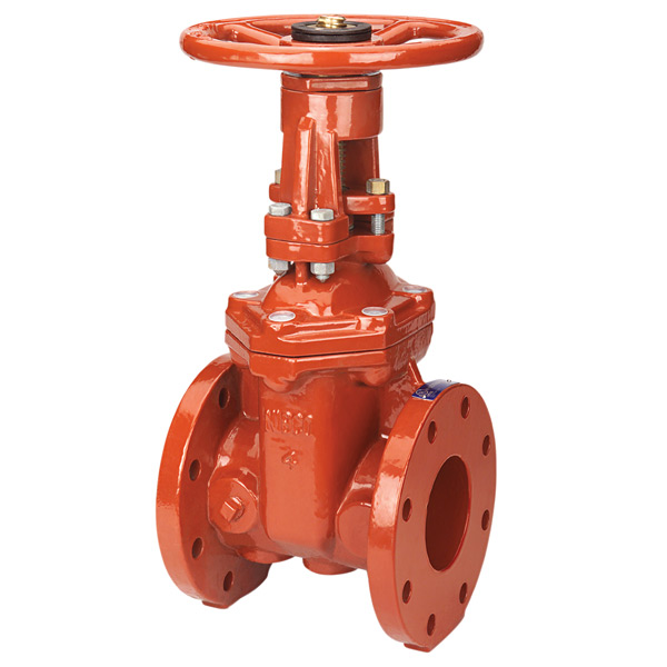 NIBCO OSY Gate valve model F607RW, ductile iron body, UL/FM, 250 psi