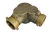 POTTER ROEMER Fig.5732 90 degree type double clapper siamese connection 6x2.5x2.5 inch cast brass