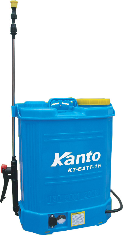 Knapsack Sprayer 16 litre. Motor Pump 12 VDC model  KT-BATT-16, KANTO - คลิกที่นี่เพื่อดูรูปภาพใหญ่