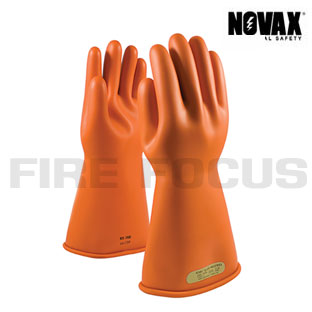 ถุงมือยางป้องกันไฟฟ้าแรงสูง Class 00 - 500V Tested, Straight cuff (Orange) ยี่ห้อ NOVAX - คลิกที่นี่เพื่อดูรูปภาพใหญ่