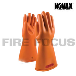 ถุงมือยางป้องกันไฟฟ้าแรงสูง Class 0 - 5,000V Tested, (Orange)  ยี่ห้อ NOVAX - คลิกที่นี่เพื่อดูรูปภาพใหญ่