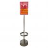 Single Fire Extinquisher  Stand Stanless Steel with Aluminium Sign 20x30 cm.