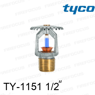 สปริงเกอร์แบบอัพไรท์สีน้ำเงิน TY-B 286F รุ่น TY-1151 (K2.8) 1/2 นิ้ว ยี่ห้อ TYCO - คลิกที่นี่เพื่อดูรูปภาพใหญ่
