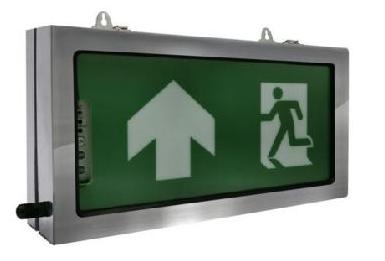 SUNNY Exit Sign Box Type Double Side Housing Stainless Steel 2x5W. Back-Up 2 hr. model EXST-10LED/D - คลิกที่นี่เพื่อดูรูปภาพใหญ่