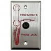 NOTIFIER Fireman’s Phone Jack on a single gang plate.model.FPJ