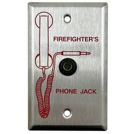 NOTIFIER Fireman’s Phone Jack on a single gang plate.model.FPJ - คลิกที่นี่เพื่อดูรูปภาพใหญ่