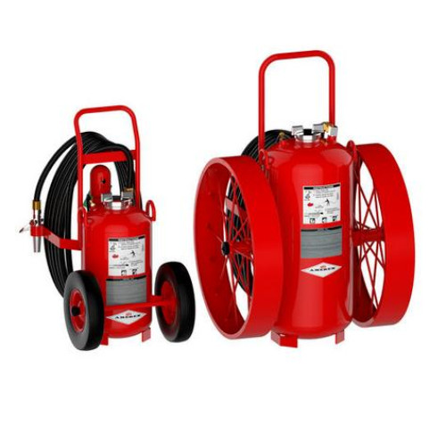 ANSUL RED LINE Wheeled dry chemical fire extinguishers Models 150-D and 350-D - คลิกที่นี่เพื่อดูรูปภาพใหญ่