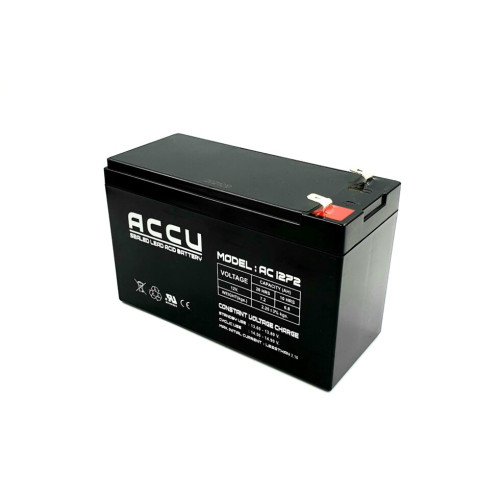 ACCU BATTERY รุ่นAC1272 12V7.2A  แบตเตอรี่แห้ง - คลิกที่นี่เพื่อดูรูปภาพใหญ่