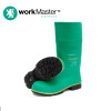 WORKMASTER  รุ่น  รองเท้าบูทนิรภัยหัวเหล็กสีเขียว  รองเท้าบูทป้องกันสารเคมีรุนแรง